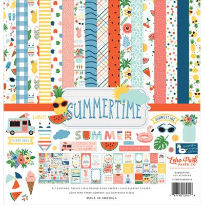 Echo Park Summertime Designpapier - Collection Kit